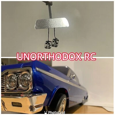 Redcat Sixty four Impala Jevries Rc Lowrider rearview mirror W/clear Dice - Image 1 of 4