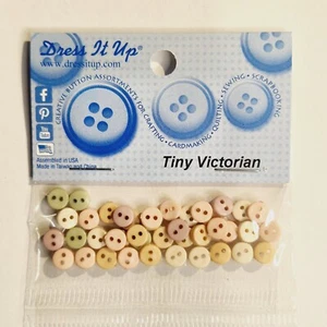Dress It Up Novelty Buttons - Tiny Victorian - Craft, Jewellery, Cake Making - Picture 1 of 2