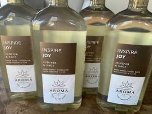4 (CUATRO) BAÑO DE ESPUMA Y LAVADO DE SALVIA ENEBRO Aromaterapia Baño y Cuerpo Funciona - Imagen 1 de 2