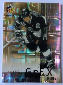 WAYNE GRETZKY, 1999-00 UPPER DECK HoloGrFX AUSOME #GG8-AU