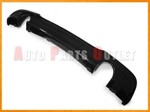 Dual Tips Style Carbon Fiber Rear Diffuser for 06-11 BMW E90 3-Series 4Dr Sedan - Picture 1 of 4