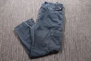 EM's Of Mason's Paratrooper Cargo Pants Men's 36x26 Gray Grunge Distress Faded - Picture 1 of 19