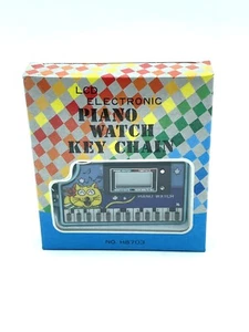 VINTAGE 80s PIANO WATCH KEYCHAIN NEW OLD STOCK#MW - Picture 1 of 2
