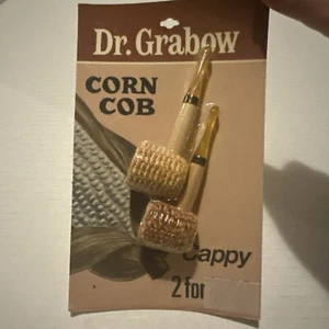 Vintage Dr Grabow Corn Cob Pipe 2 Count / MOC NOS NEW - Picture 1 of 12