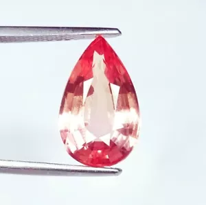 Pera de piedras preciosas suelta morganita natural de 6,97 quilates con certificación AAA+ morganita de calidad - Imagen 1 de 10