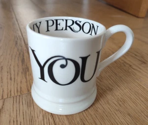 NEW Emma Bridgewater 0.5 1/2 pint mug YOU Black Toast (YOU & ME) Wedding couple - Picture 1 of 2
