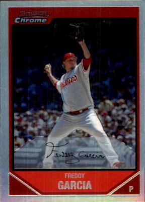 2007 Bowman Chrome REFRACTOR #31 Freddy Garcia PHILADELPHIA PHILLIES - Image 1 of 2
