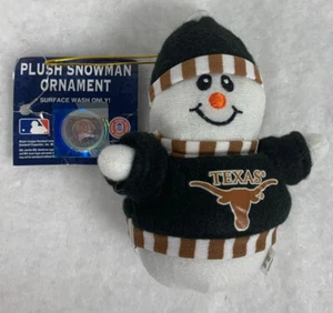 Plüsch Texas University Schneemann Ornamente 11er Set Neu Mit Etikett - Bild 1 von 4