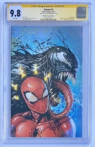 VENOM #3 CGC FIRMA SERIE 9.8 FIRMADO POR TYLER KIRKHAM EDICIÓN VIRGEN #203 - Imagen 1 de 2