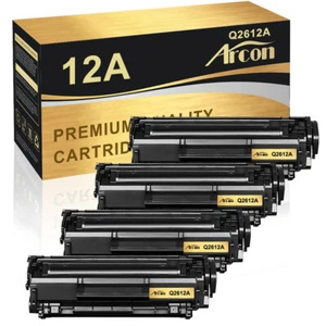 4PCS Q2612A 12A Toner Cartridge For HP LaserJet 1010 1020 1022n 1022nw 3050 3052 - Picture 1 of 11