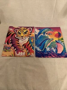 Pair of Lisa Frank 3 Ring Pocket Folders Used - Picture 1 of 12