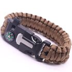 Parachute Rope Wristband Emergency Survival Paracord 4mm Braided Bracelet