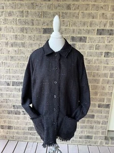 Erin London Women's Size 1X Large Black Lightweight Lined Blazer NWT - Picture 1 of 7