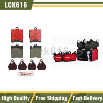 Conjunto de pastilhas de freio dianteiras traseiras Brembo 2X para 2003-2004 Mercedes-Benz C230 - Imagem 1 de 4