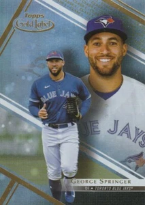2021 Topps Gold Label Class 1 George Springer #77 - Picture 1 of 2