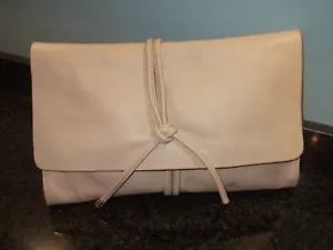 Clutch Tasche Handtasche John Lewis AND/OR Marke beige weiches Leder - Bild 1 von 9