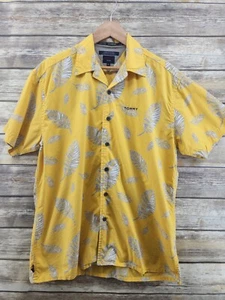 Tommy Hilfiger 90s TOMMY JEANS Hawaiian Aloha Casual Relax Button Down Shirt M - Picture 1 of 8