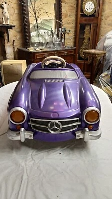 Mercedes-Benz 300SL tretauto , restauriert , lederlenkrad, ledersitz  farbe lila - Bild 1 von 4