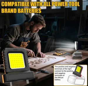 High Brightness Floodlight-for All Power Tool Batteries,Battery Lighting Light - Picture 1 of 17