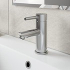 Modern Chrome Bathroom Sink Twin Taps Bath Filler Shower Mixer Basin Mini Mixer