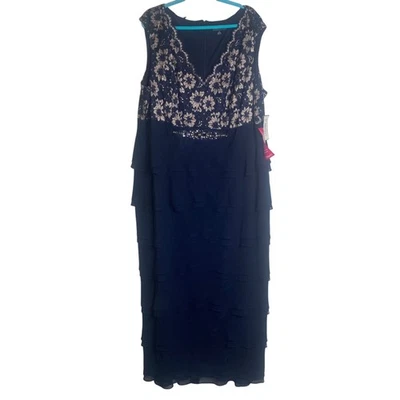 Maxi Vestido Jessica Howard Cuentas Mujer 24W Talla Grande Vacaciones Nuevo con Etiquetas $180 Foto 1 de 4