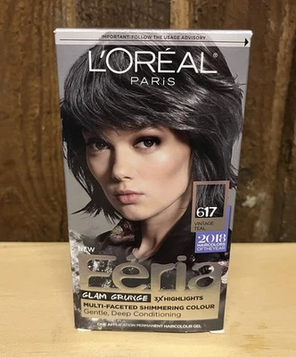 L’Oréal Féria Glam Grunge cor de cabelo cintilante 617 vintage azul-petróleo Halloween marrom - Imagem 1 de 4