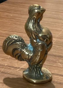 Vintage Brass COCKEREL PIPE Tamper - Foto 1 di 4