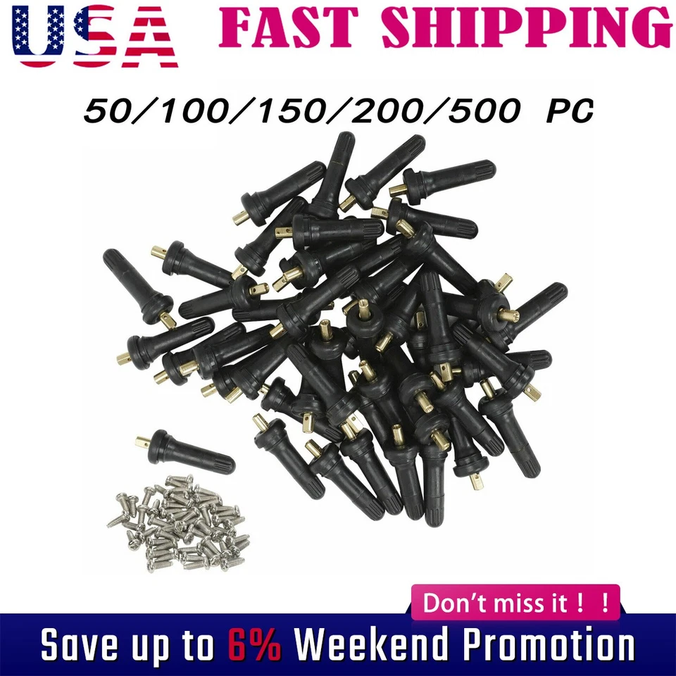 50/100/150/200/500 TPMS Tire Pressure Sensors Valve Stem For Chevy Cadillac Squm Foto 1 de 4