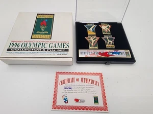 Atlanta 1996 Olympic Games Women's Gymnastics Limited Edition Pin Set of 4 COA - Bild 1 von 6