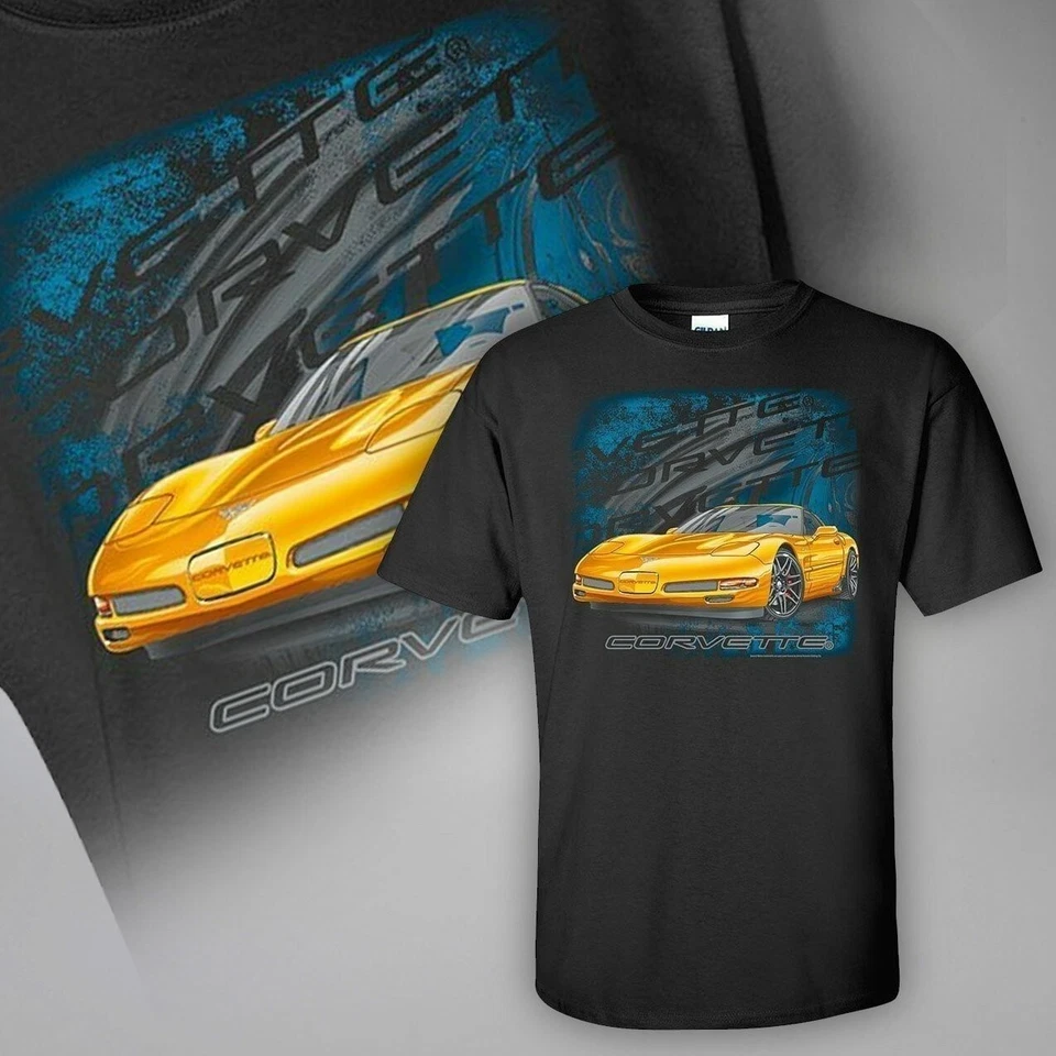 Camiseta C5 Corvette Negra con Repetición Corvette Script 604711 Foto 1 de 1