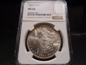 1884-O MS66 Morgan Silver Dollar NGC Certified Gem - White/Rim Tone - Picture 1 of 8