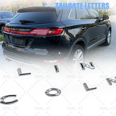 REAR TAILGATE EMBLEM FOR LINCOLN AVIATOR NAVIGATOR SUV LETTERS GLOSS CHROME - Image 1 of 4