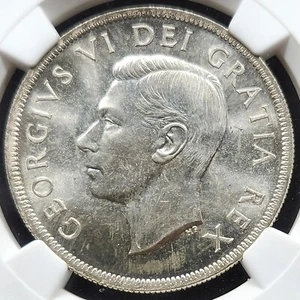 Silver 1950 Canada $1 Dollar | NGC MS66 Gem BU - Picture 1 of 3
