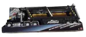 Rare Mattel Fast & Furious Mega Diesel Hauler Black Hot Wheels Truck 2016 HTF - Picture 1 of 8