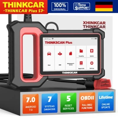 ThinkScan Plus S7 Profi KFZ OBD2 Diagnosegerät Scanner Auslesegerät ABS SRS ECM - Bild 1 von 4