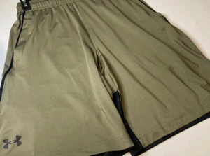 Mens Under Armour Athletic Shorts Olive Green Size S - Picture 1 of 4