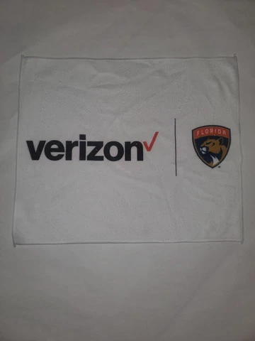New NHL Florida Panthers Hockey White Verizon Fan Towels Lot 10 Size 17in x 15in Cover