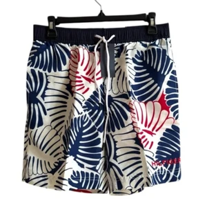 Tommy Hilfiger Mens Blue and Red Swim Trunks Inseam 7” Retail 69.50 - Picture 1 of 6
