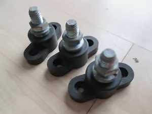 Lot of (3) Single Terminal Block Post w/ Nut 3/8"-NC16 x 7/8" 10 x 22mm #M172K - Picture 1 of 9