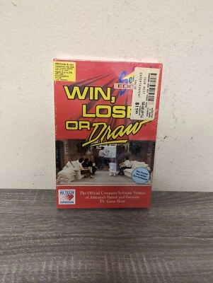 Win, Lose or Draw For Commodore 64 AND IBM Tandy PC CIB Complete Box 1988 Sealed - Image 1 of 4