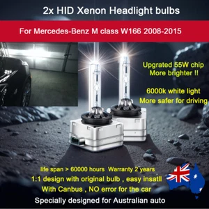 For Mercedes Benz M W166 2008-2015 2x HID Headlight Bulb Xenon 6000K CANBUS - Picture 1 of 13