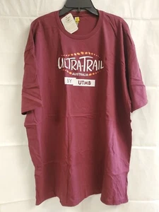 IRONMAN Ultra-Trail Australia UTMB Event Men's Graphic Tee Maroon Sz. 2XL NEW - Picture 1 of 3