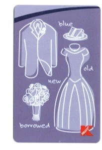 Kmart Blue Old New Borrowed Clothing Wedding Gift Card No $ Value Collectible - Picture 1 of 1