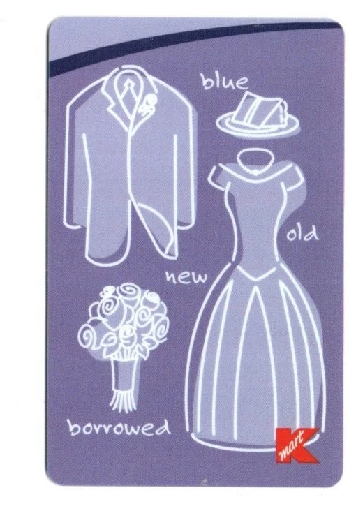 Kmart Blue Old New Borrowed Clothing Wedding Gift Card No $ Value Collectible - Image 1 of 1