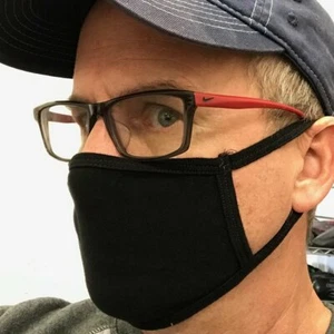 Waschbarer Stoff Gesichtsbezug - Schwarz - Bild 1 von 4