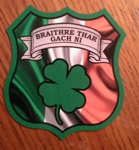 Irish Police Braithre Thar Gach Ni Brothers Above All Things Decal 4" - Picture 1 of 1