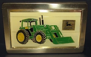 John Deere Tractor Loader Belt Buckle 1984 Canadian Farm Progress Show ball tip - Picture 1 of 4