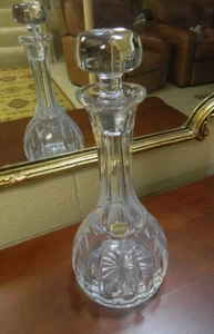 Vintage MCM Atlantis Crystal MIGUEL Decanter & Stopper - Nice! - Picture 1 of 6