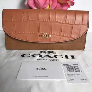 Coach Mujeres F27482 Sobre Delgado Cuero Granulado Cartera Sillín Ligero Multi - Imagen 1 de 11
