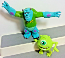 Disney Pixar Monsters University PVC Toy LOT OF 2 FigureS  Sulley 4" & MIKE 3.5"